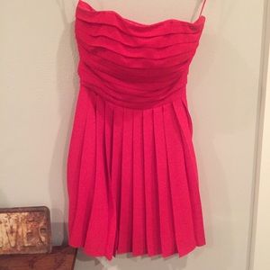 Red rachel Roy strapless dress
